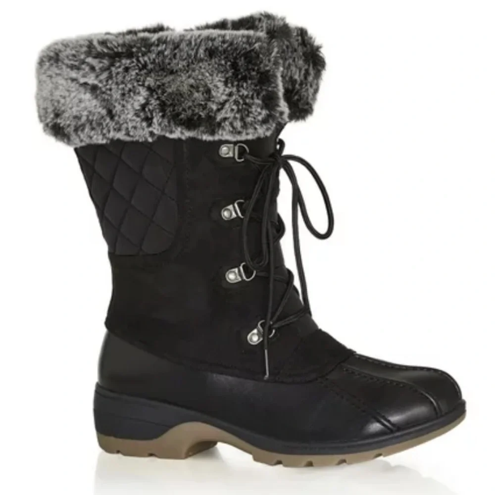 Cloudwalkers WIDE FIT 8.5W-10W Gwen’s Cold Weather Faux Suede Boots (HY08)
